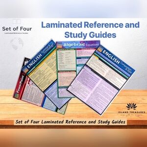 QuickStudy Laminated Reference Guides - 1 Algebraic  2 English - 1 Power Point